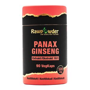 Rawpowder Panax Ginseng Extrakt 500mg 90 kapsler Rawpowder Panax Ginseng Extrakt 500mg 90 kapsler