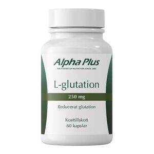 Alpha Plus L-glutation 250mg 60 kapsler Alpha Plus L-glutation 250mg 60 kapsler