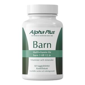 Alpha Plus Barn 60 tabletter Alpha Plus Barn 60 tabletter