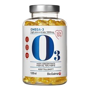 BioSalma Omega3 Forte 70% 1000mg 120 kapsler BioSalma Omega3 Forte 70% 1000mg 120 kapsler