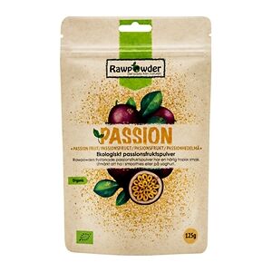 Rawpowder Passionfrukt pulver Frystorkad 125 gram Rawpowder Passionfrukt pulver Frystorkad 125 gram
