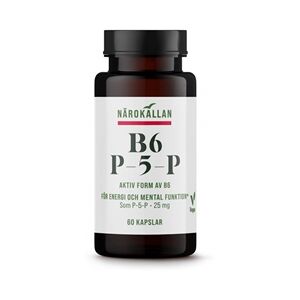 Närokällan B6 Vitamin 25mg 60 kapsler Närokällan B6 Vitamin 25mg 60 kapsler