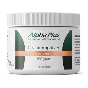 Alpha Plus C-vitamin pulver 200 gram Alpha Plus C-vitamin pulver 200 gram