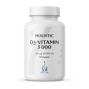 Holistic D3-vitamin 5000 90 kapsler Holistic D3-vitamin 5000 90 kapsler