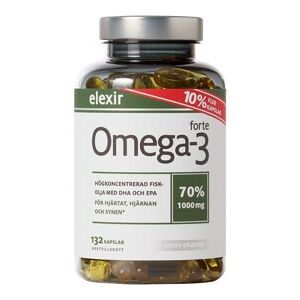 Elexir Pharma Elexir Omega-3 forte 132 kapsler Elexir Pharma Elexir Omega-3 forte 132 kapsler