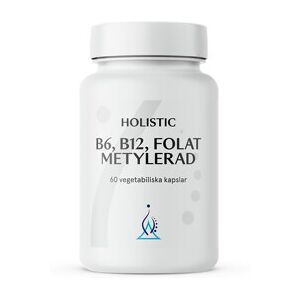 Holistic B6 B12 Folat metylerad 60 kapsler Holistic B6 B12 Folat metylerad 60 kapsler