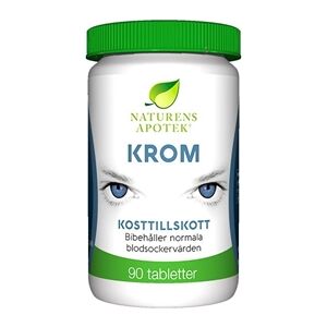 Naturens apotek Krom 240mcg 90 tabletter Naturens apotek Krom 240mcg 90 tabletter