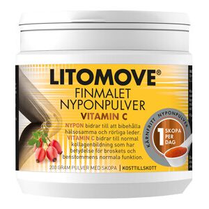 Litomove Nyponpulver Vitamin C 200 gram Litomove Nyponpulver Vitamin C 200 gram