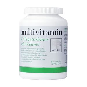New Nordic Multivitamin för vegetarianer och veganer 120 tabletter New Nordic Multivitamin för vegetarianer och veganer 120 tabletter