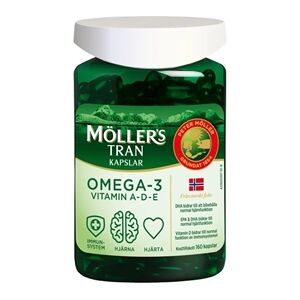 Möllers Möller's Omega-3 Tran Kapslar 160 kapsler Möllers Möller's Omega-3 Tran Kapslar 160 kapsler