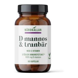 Närokällan D-Mannos + Tranbär 60 kapslar 60 kapsler Närokällan D-Mannos + Tranbär 60 kapslar 60 kapsler
