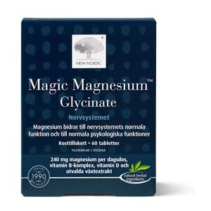 New Nordic Magic Magnesium Glycinate 60 tabletter New Nordic Magic Magnesium Glycinate 60 tabletter