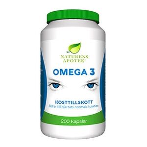 Naturens apotek Omega3 200 kapsler Naturens apotek Omega3 200 kapsler