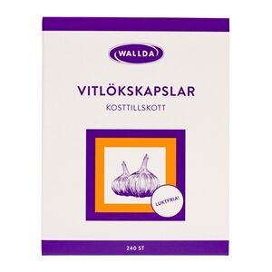 Simplus Wallda Vitlökskapslar 240 kapsler Simplus Wallda Vitlökskapslar 240 kapsler