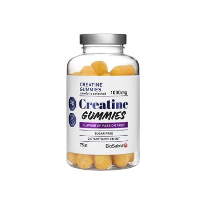 BioSalma Creatine Gummies 1000mg Passion fruit 75 tabletter BioSalma Creatine Gummies 1000mg Passion fruit 75 tabletter
