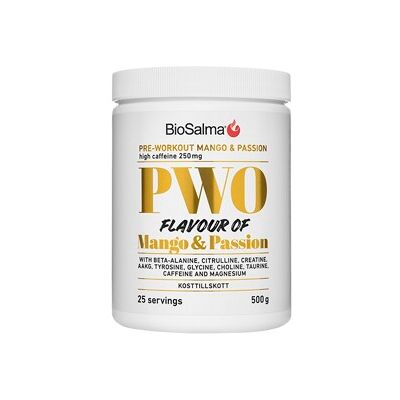 BioSalma PWO Mango & Passionsfrukt 500 gram BioSalma PWO Mango & Passionsfrukt 500 gram