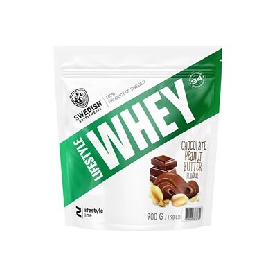 Swedish Supplements Lifestyle Whey Protein - Chocolate Peanutbutter 900 gram Swedish Supplements Lifestyle Whey Protein - Chocolate Peanutbutter 900 gram