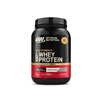 Optimum Nutrition ON 100% Whey Gold Std. Protein Cookies & Cream 768 gram Optimum Nutrition ON 100% Whey Gold Std. Protein Cookies & Cream 768 gram