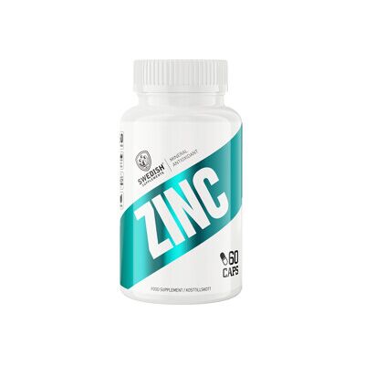 Swedish Supplements Zinc 25mg 60 kapsler Swedish Supplements Zinc 25mg 60 kapsler