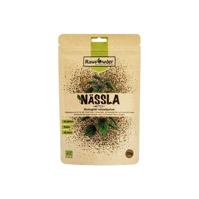 Rawpowder Nässelpulver EKO 250 gram Rawpowder Nässelpulver EKO 250 gram