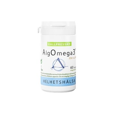 Helhetshälsa AlgOmega3 Kallpressad 60 kapsler Helhetshälsa AlgOmega3 Kallpressad 60 kapsler