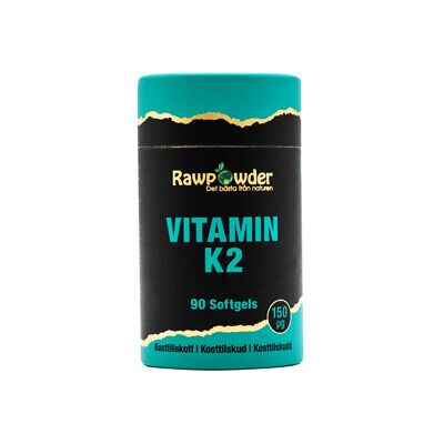 Rawpowder Vitamin K2 150µg 90 kapsler Rawpowder Vitamin K2 150µg 90 kapsler