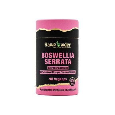 Rawpowder Boswellia Extrakt 500mg 90 kapsler Rawpowder Boswellia Extrakt 500mg 90 kapsler