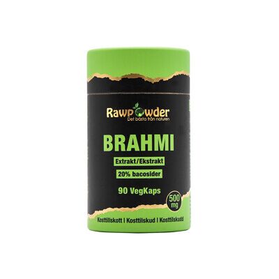 Rawpowder Brahmi Extrakt 500mg 90 kapsler Rawpowder Brahmi Extrakt 500mg 90 kapsler