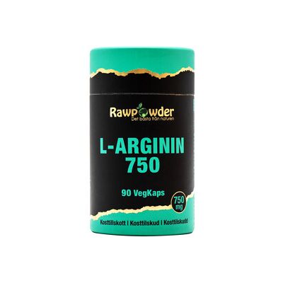 Rawpowder L-Arginin 750mg 90 kapsler Rawpowder L-Arginin 750mg 90 kapsler