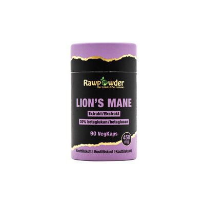 Rawpowder Lion's Mane Extrakt 450mg 90 kapsler Rawpowder Lion's Mane Extrakt 450mg 90 kapsler