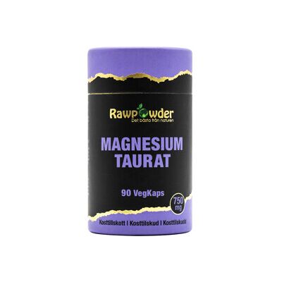 Rawpowder Magnesium Taurat 750mg 90 kapsler Rawpowder Magnesium Taurat 750mg 90 kapsler