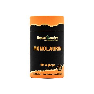 Rawpowder Monolaurin 500mg 90 kapsler Rawpowder Monolaurin 500mg 90 kapsler