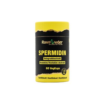 Rawpowder Spermidin 1,6mg 60 kapsler Rawpowder Spermidin 1,6mg 60 kapsler