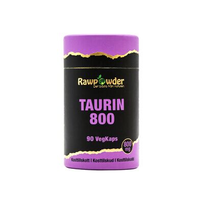 Rawpowder Taurin 800mg 90 kapsler Rawpowder Taurin 800mg 90 kapsler