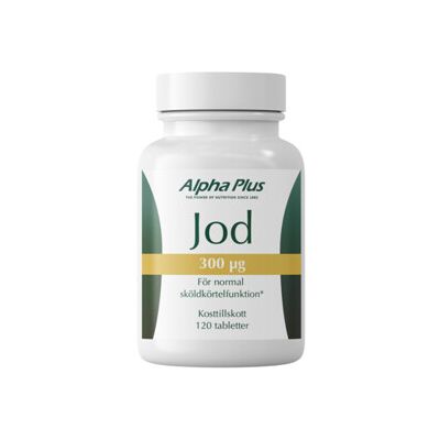 Alpha Plus Jod 300 µg 120 kapsler Alpha Plus Jod 300 µg 120 kapsler
