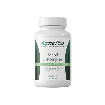 Alpha Plus Metyl B-komplex 100 kapsler Alpha Plus Metyl B-komplex 100 kapsler