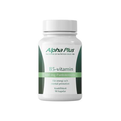 Alpha Plus B5-vitamin 90 kapsler Alpha Plus B5-vitamin 90 kapsler
