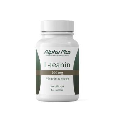 Alpha Plus L-teanin 200 mg 60 kapsler Alpha Plus L-teanin 200 mg 60 kapsler