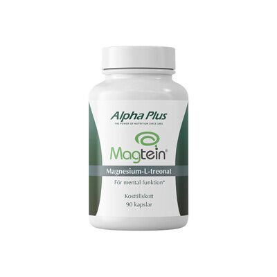 Alpha Plus Magtein Magnesium L-treonat 90 kapsler Alpha Plus Magtein Magnesium L-treonat 90 kapsler