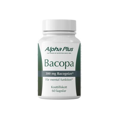 Alpha Plus Bacopa 60 kapsler Alpha Plus Bacopa 60 kapsler