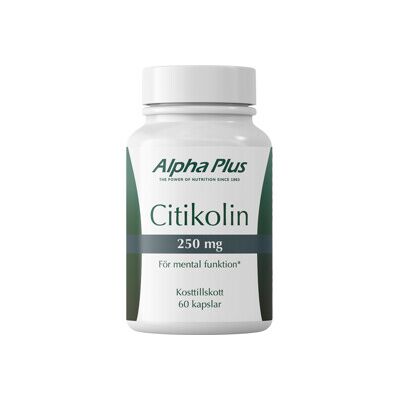 Alpha Plus Citikolin 250mg 60 kapsler Alpha Plus Citikolin 250mg 60 kapsler