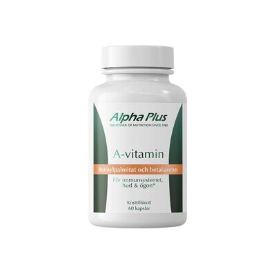 Alpha Plus A-vitamin 60 kapsler Alpha Plus A-vitamin 60 kapsler