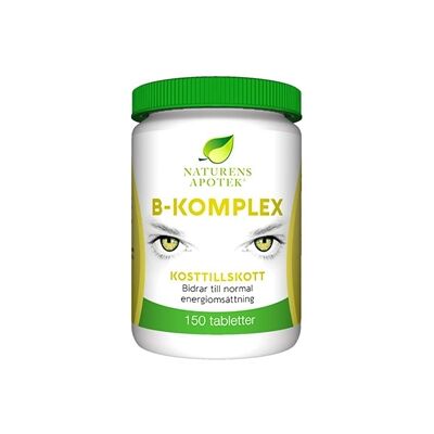 Naturens apotek B-komplex 150 tabletter Naturens apotek B-komplex 150 tabletter