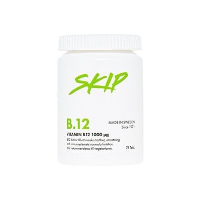 Skip B12 1000mcg 75 tabletter Skip B12 1000mcg 75 tabletter