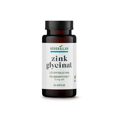 Närokällan Zinkglycinat 90 kapsler Närokällan Zinkglycinat 90 kapsler