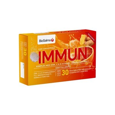 BioSalma Immun Zink C+D-vitamin 30 tabletter BioSalma Immun Zink C+D-vitamin 30 tabletter
