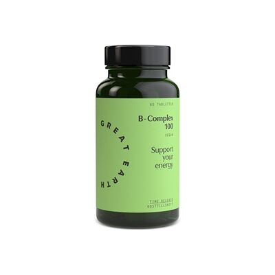 Great Earth B-Complex 100mg 60 stk Great Earth B-Complex 100mg 60 stk