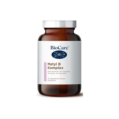 Biocare Metyl B Komplex 60 kapsler Biocare Metyl B Komplex 60 kapsler
