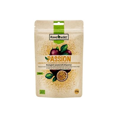 Rawpowder Passionfrukt pulver Frystorkad 125 gram Rawpowder Passionfrukt pulver Frystorkad 125 gram