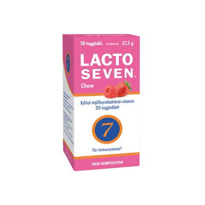 Vitabalans Lacto Seven Chew 50 tabletter Vitabalans Lacto Seven Chew 50 tabletter